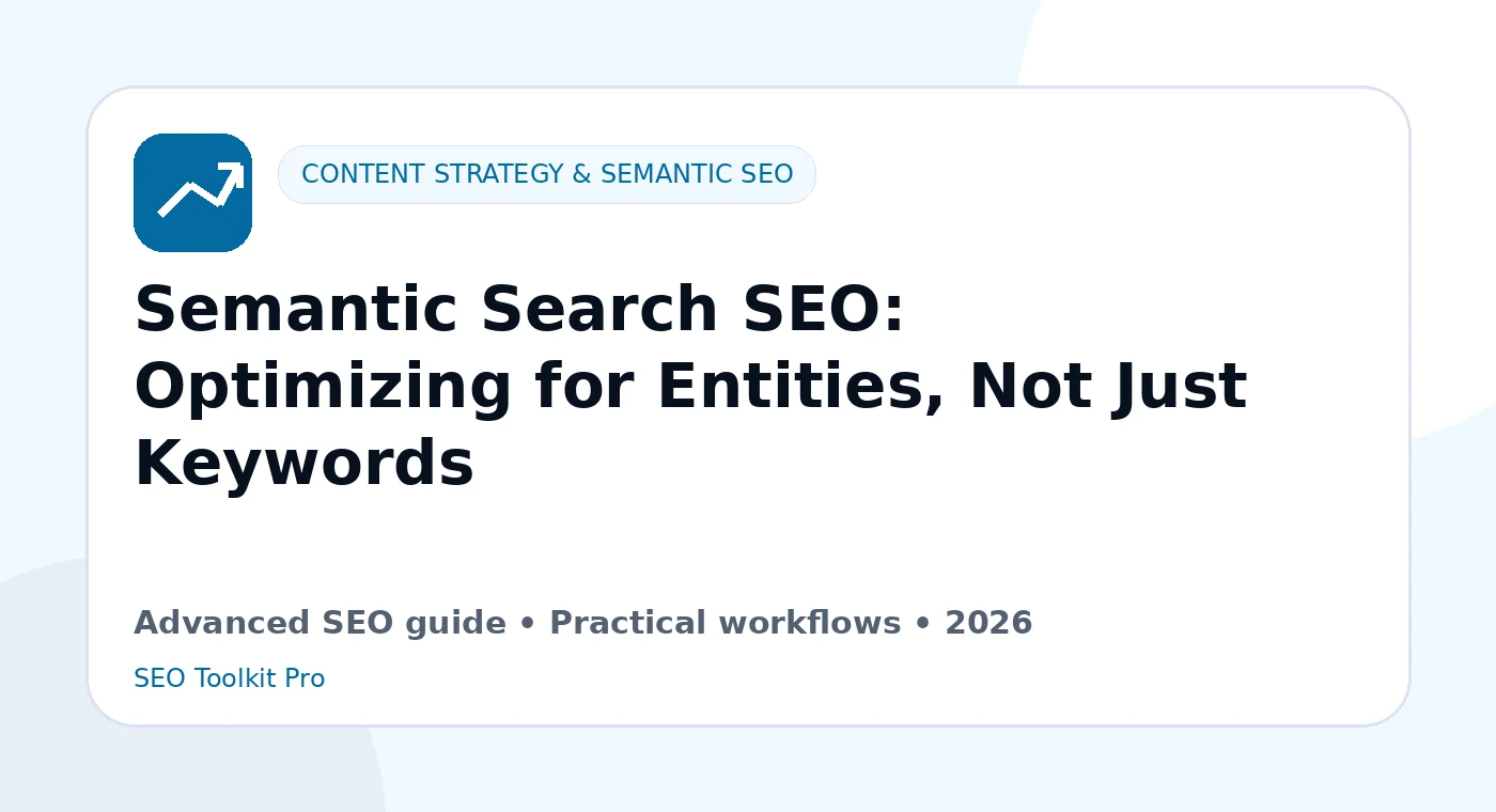 Semantic Search SEO: Optimizing for Entities, Not Just Keywords